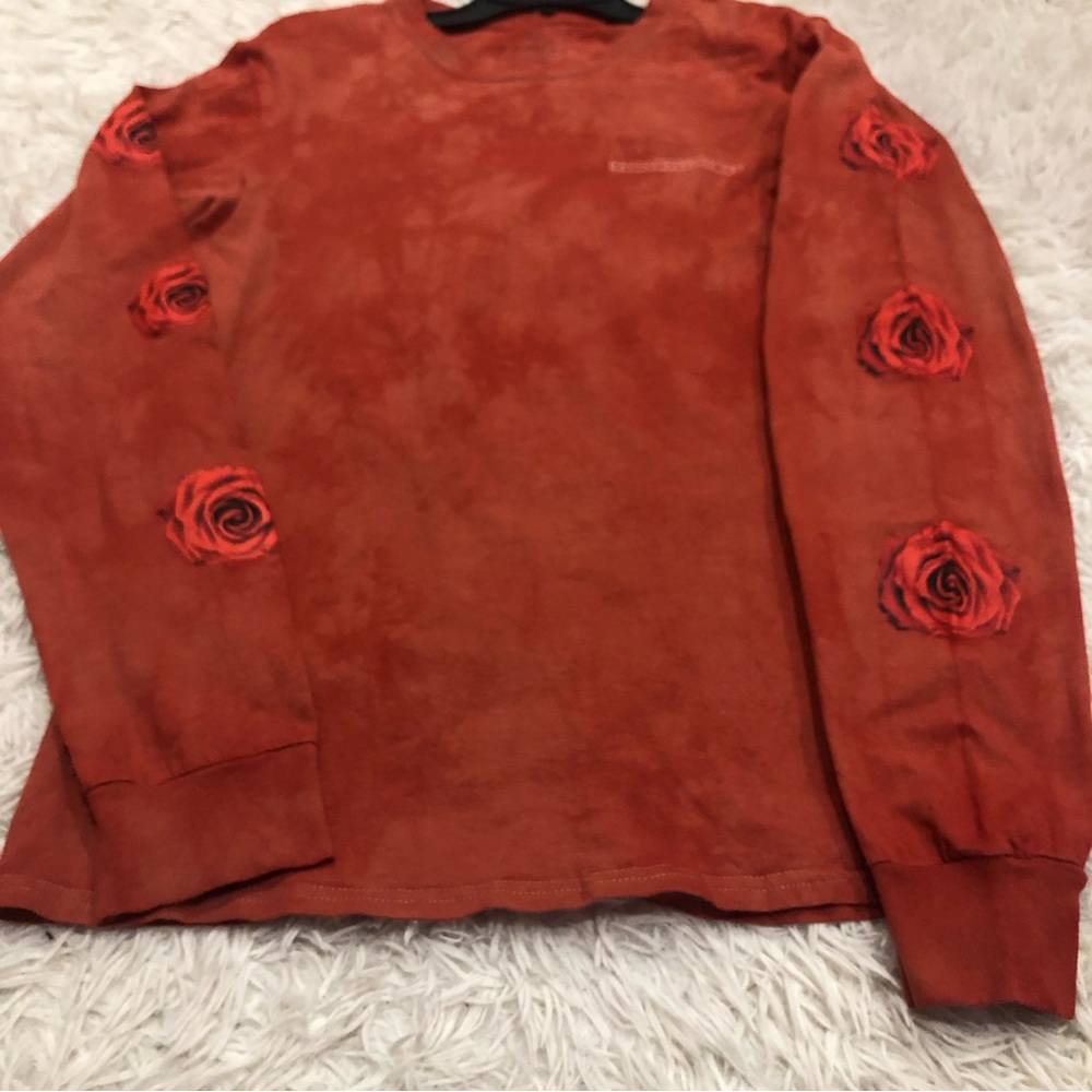 Empyre Surplus Co. Vertigo Rose Tie Dye Long Sleeve Red t-shirt Size S